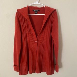 Sweater Cardigan with Hood